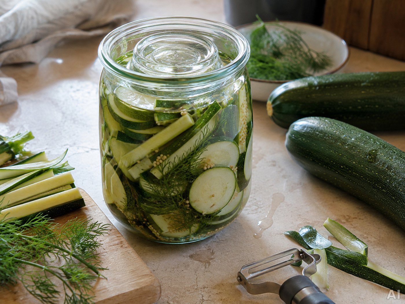 Zucchini fermentieren