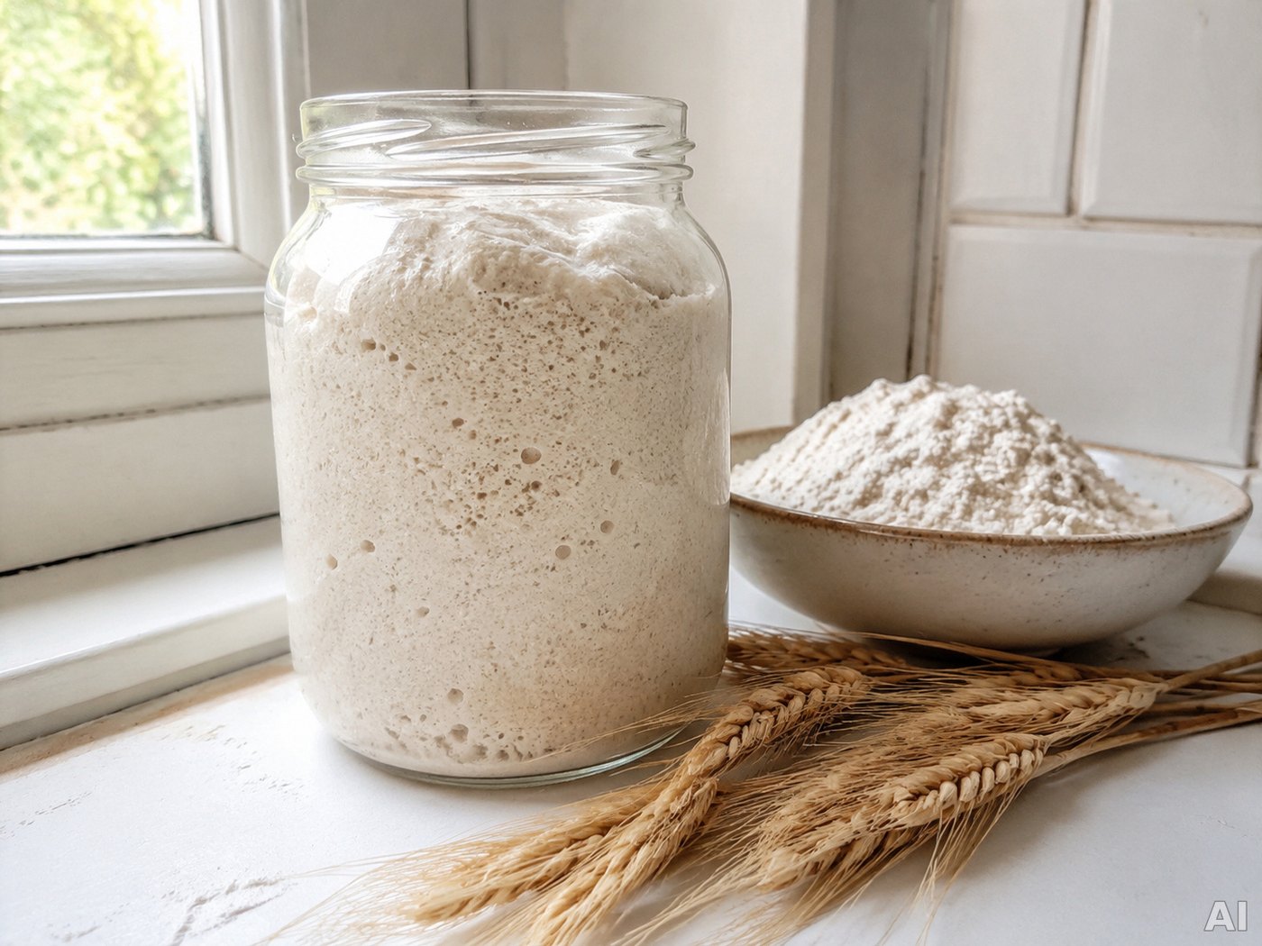 Weizensauerteig ansetzen