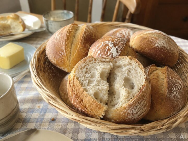 Brötchen mit Sauerteig selber backen