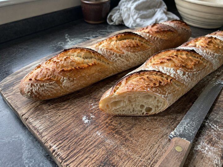 Baguette mit Sauerteig