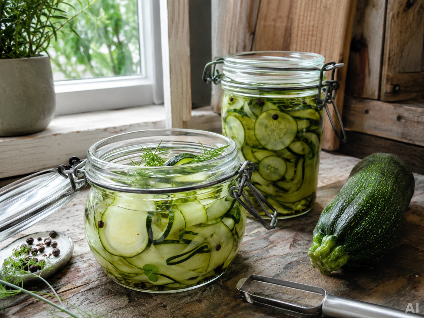 Zucchini einlegen